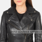 Black Biker Jacket for Women
